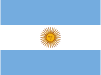 Bandera de Argentina.