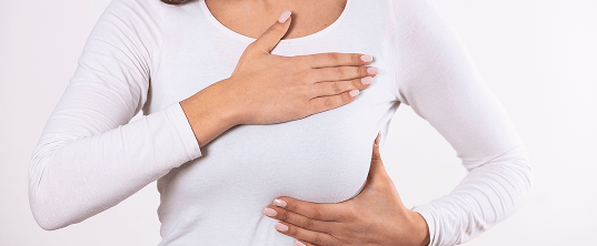 Autoexamen de la mama para detectar el cáncer de mama.